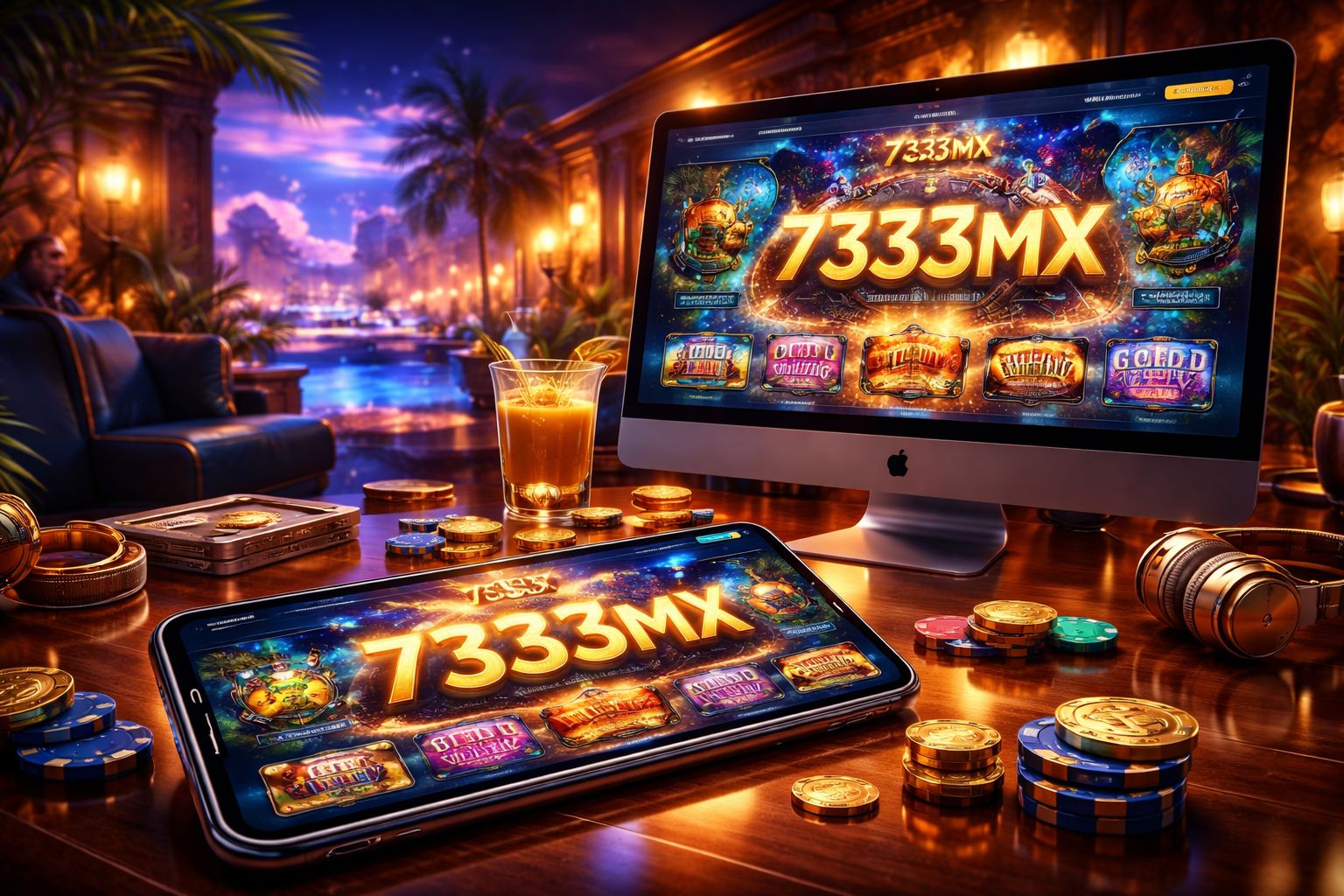 Pantalla principal de juego de 7333MX Casino para jugadores en México